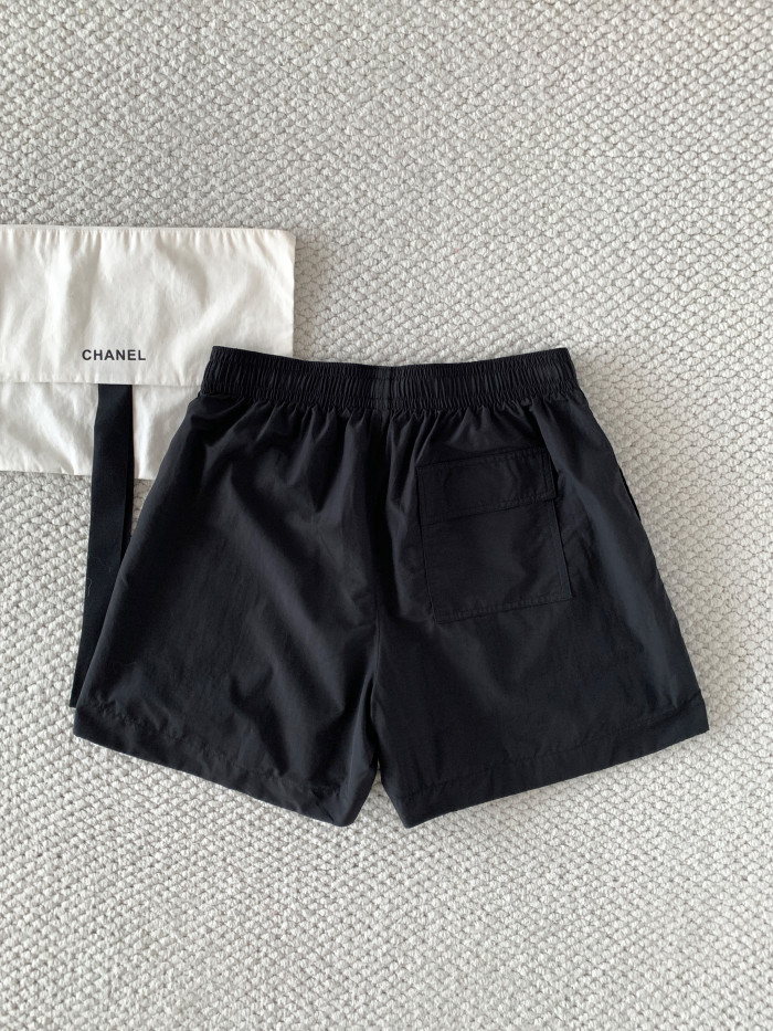Chanel Cc Drawstring Shorts #379866