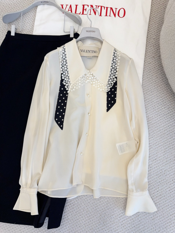 Valentino Crepe De Chine Shirt for Woman #333952