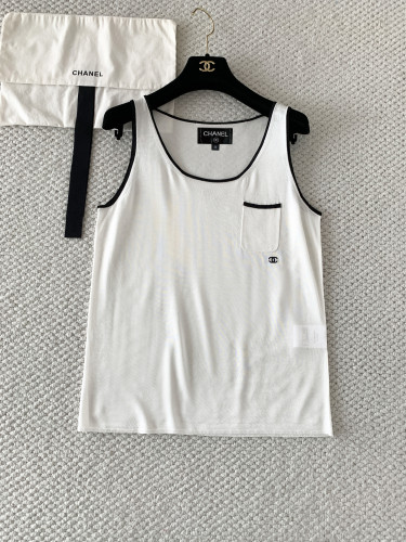 Chanel CC Women's Knitted Sleeveless Top Vest #380033