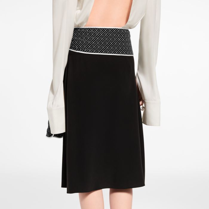 LOUIS VUITTON Monogram Scarf Skirt #379937