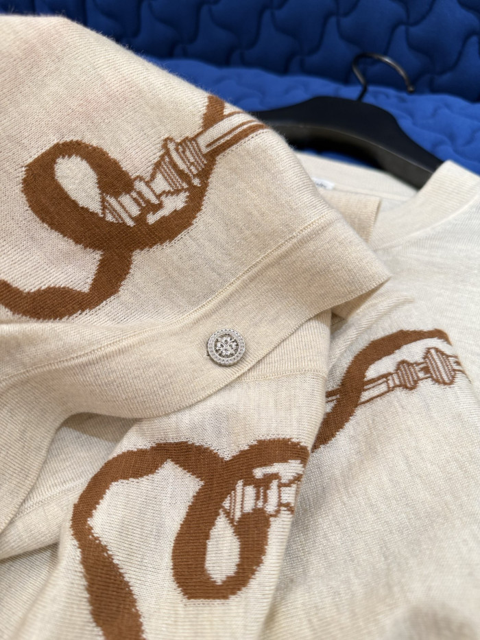 Hermès Ferronnerie Long-sleeve Cardigan #380114