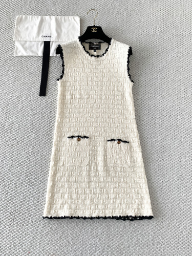 Chanel Jacquard Knitted Sleeveless Dress #380038