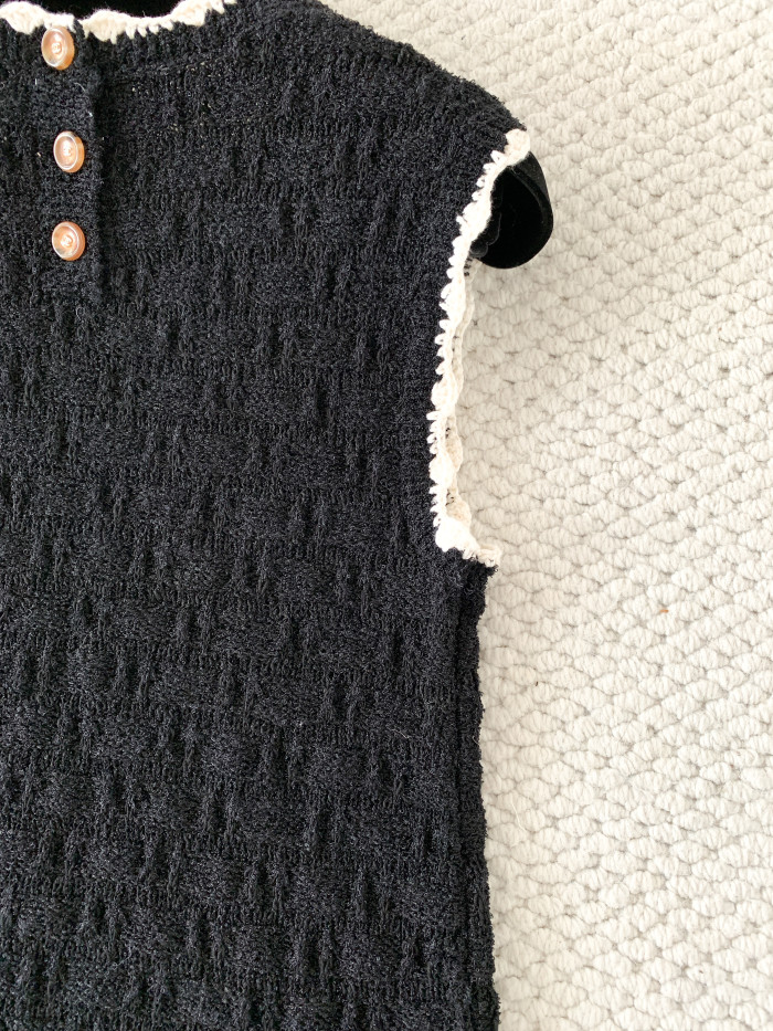 Chanel Jacquard Knitted Sleeveless Dress #380038