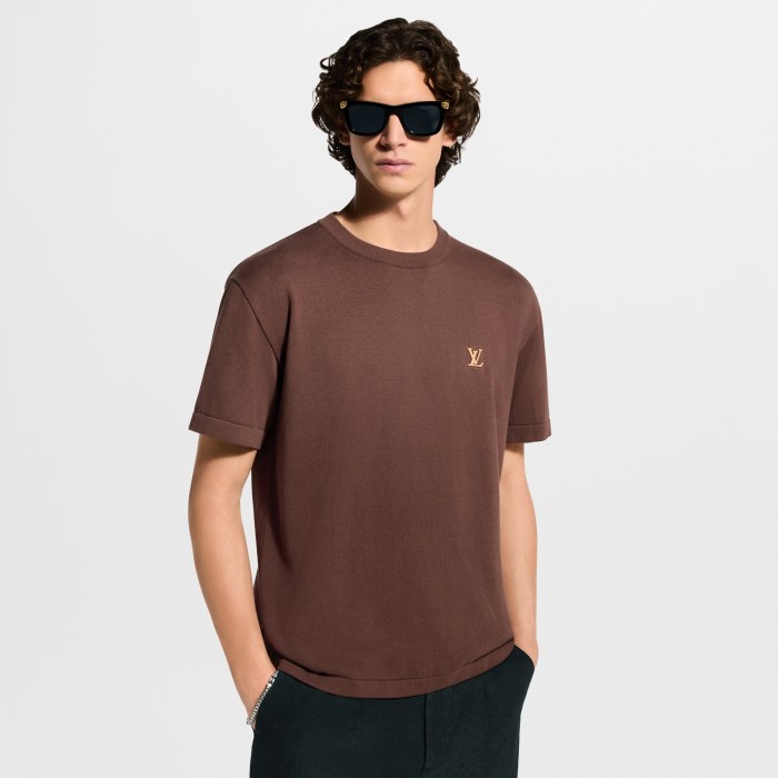 LOUIS VUITTON Short-Sleeved Crewneck With Signature #380054