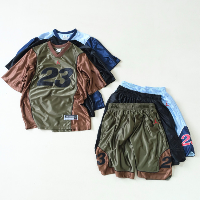 Supreme X AJ Jordan Week7 Warm Up Jersey Football Clothes Basketball Shorts #380048