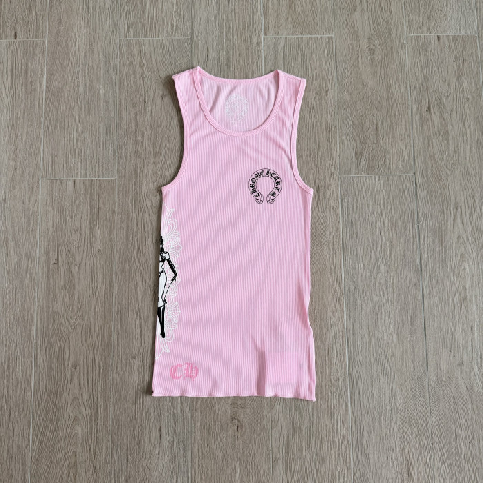 Chrome Hearts Knitted T-shirt Tank Top #380086