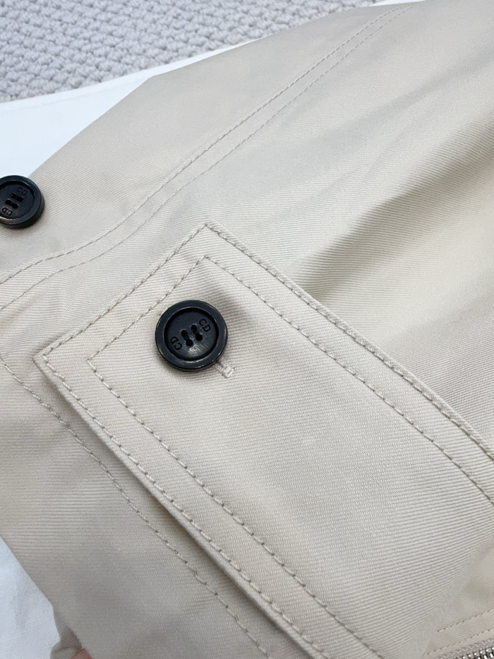 DIOR Dior Médaillon Embroidered Anorak Beige Cotton and Silk Gabardine #380096