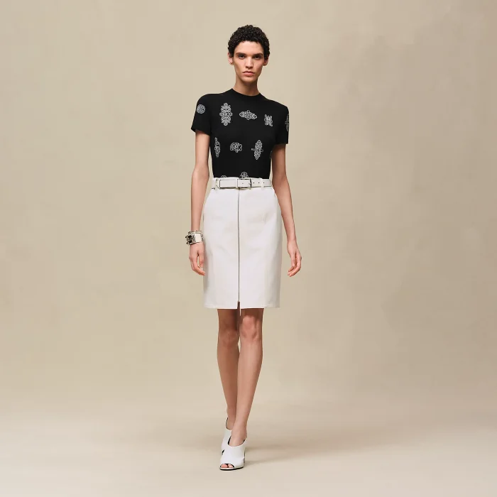 Hermès Ferronnerie Short-sleeve Sweater #380222