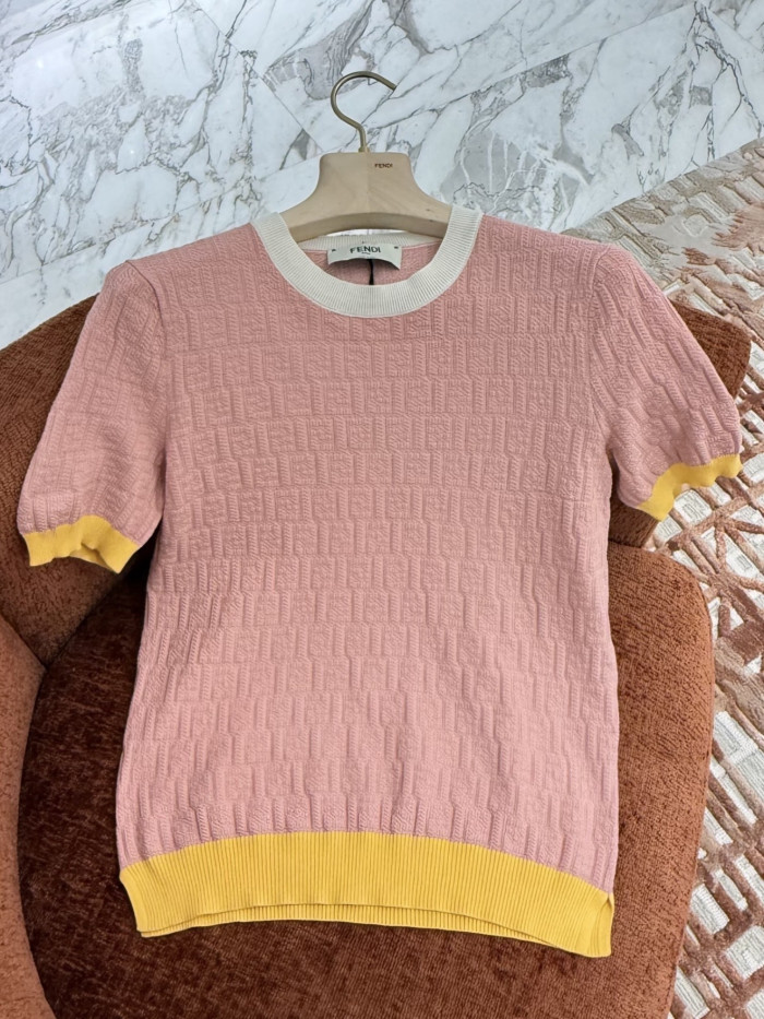 Fendi Jumper Cotton Light Blue #380132