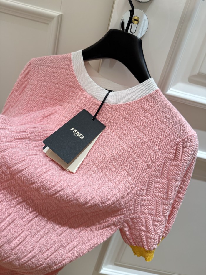 Fendi Jumper Cotton Light Blue #380132
