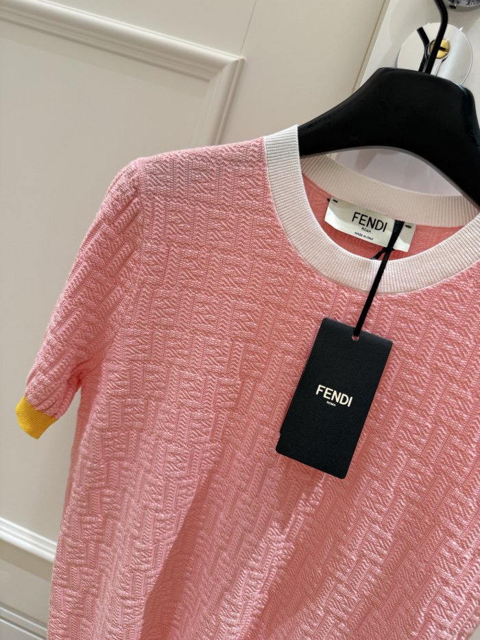 Fendi Jumper Cotton Light Blue #380132