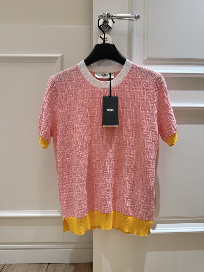 Fendi Jumper Cotton Light Blue #380132