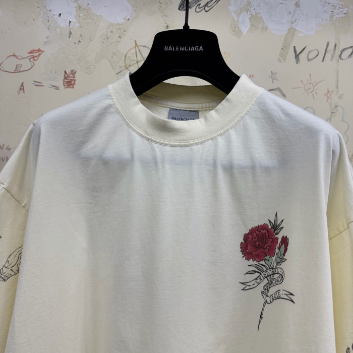 Balenciaga Tattoo Medium Fit T-shirt #380183