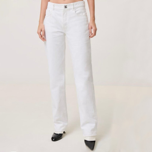 Chanel Covered Button Jeans #380458