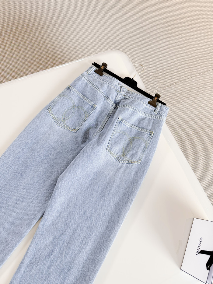 Chanel Covered Button Jeans #380458