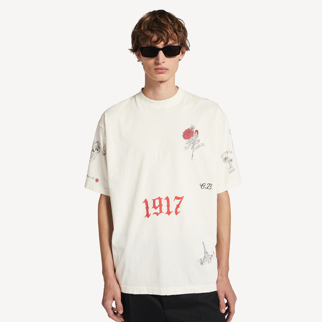 Balenciaga Tattoo Medium Fit T-shirt #380183