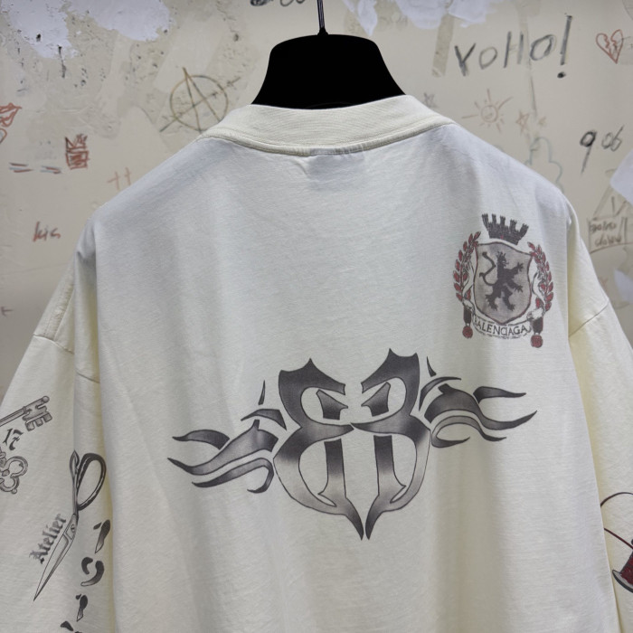 Balenciaga Tattoo Medium Fit T-shirt #380183