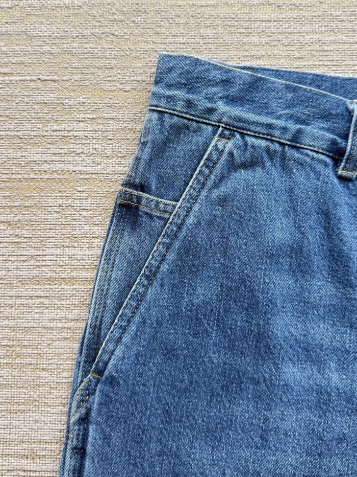 DIOR Cargo Jeans Blue Cotton Twill#380532