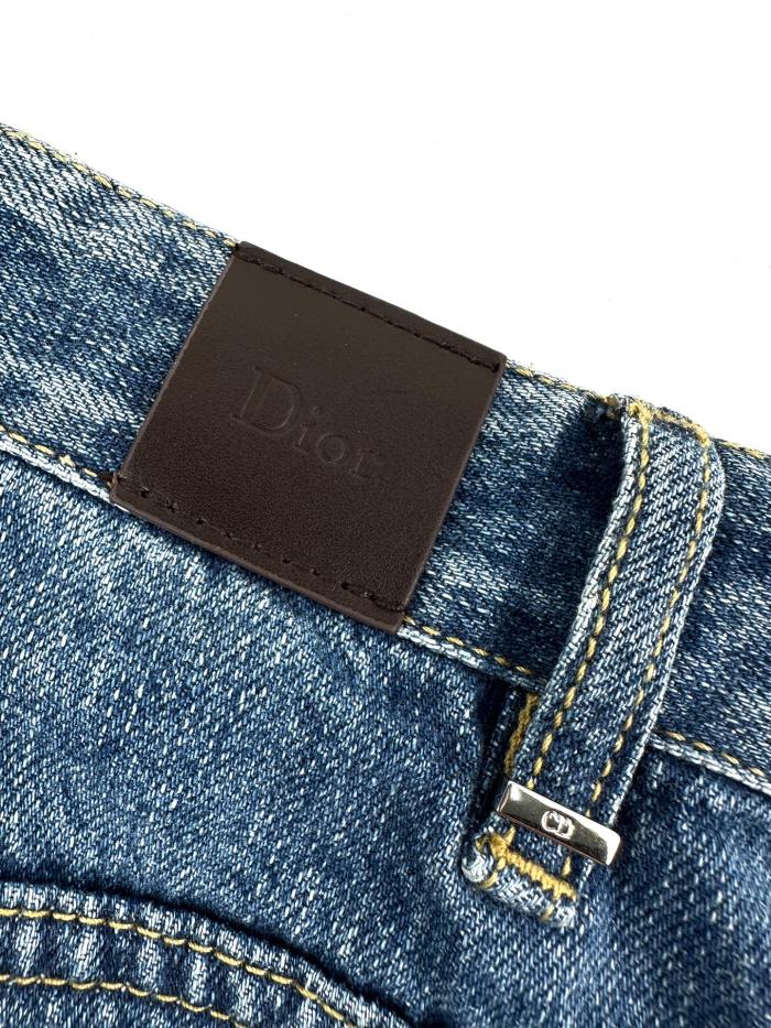 DIOR Cargo Jeans Blue Cotton Twill#380532
