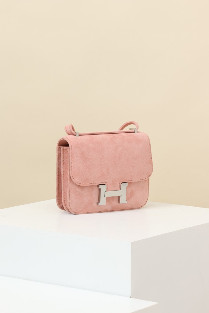 Hermès Suede Backpack Crossbody Bag #381136