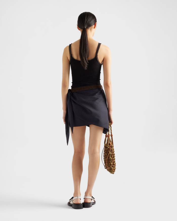 PRADA Ribbed Cotton Top #381193