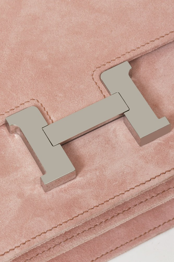 Hermès Suede Backpack Crossbody Bag #381136