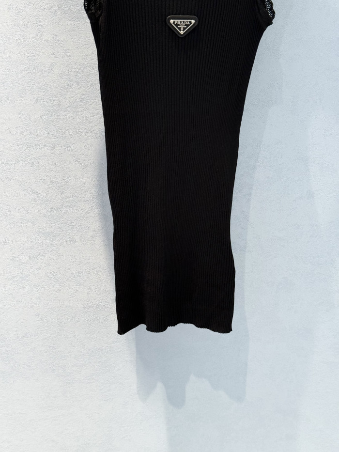 PRADA Ribbed Cotton Top #381193