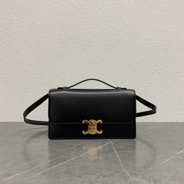 Celine Medium Triomphe Folio in Natural Calfskin #381350