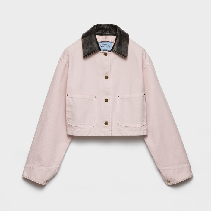 PRADA Pink Canvas Blouson Jacket Pants #381226