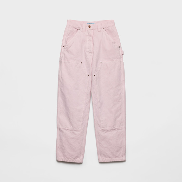 PRADA Pink Canvas Blouson Jacket Pants #381226