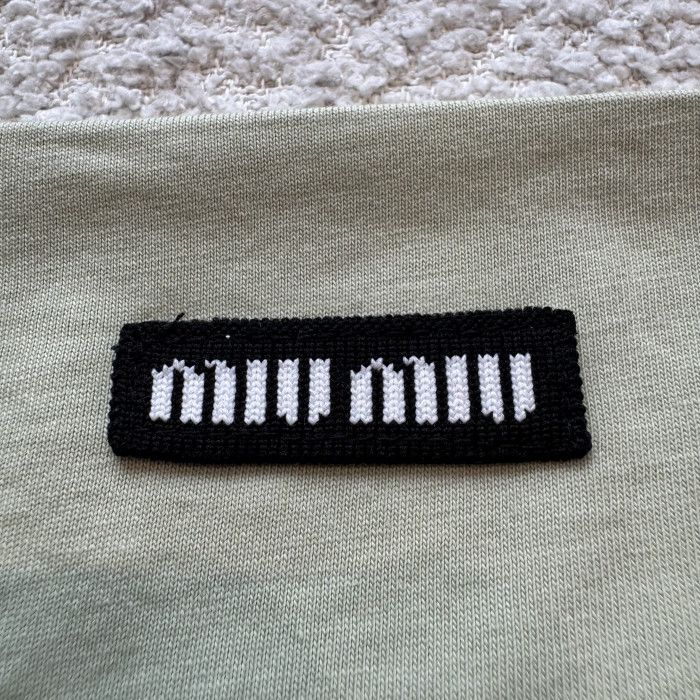 MiuMiu Knitted Striped Chest Wrap#381473