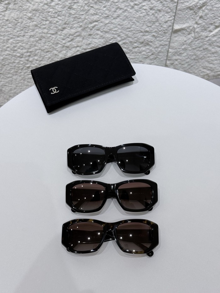 Chanel Sunglasses Rectangle Sunglasses Acetate #381370