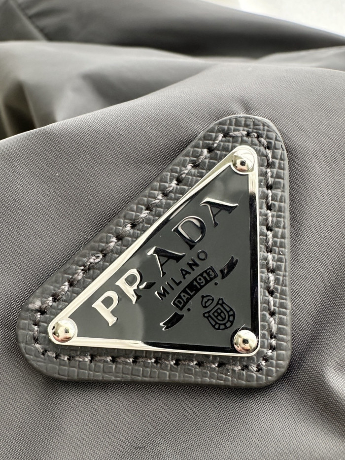 PRADA Iron Gray light Blue Re-nylon Jacket #381474