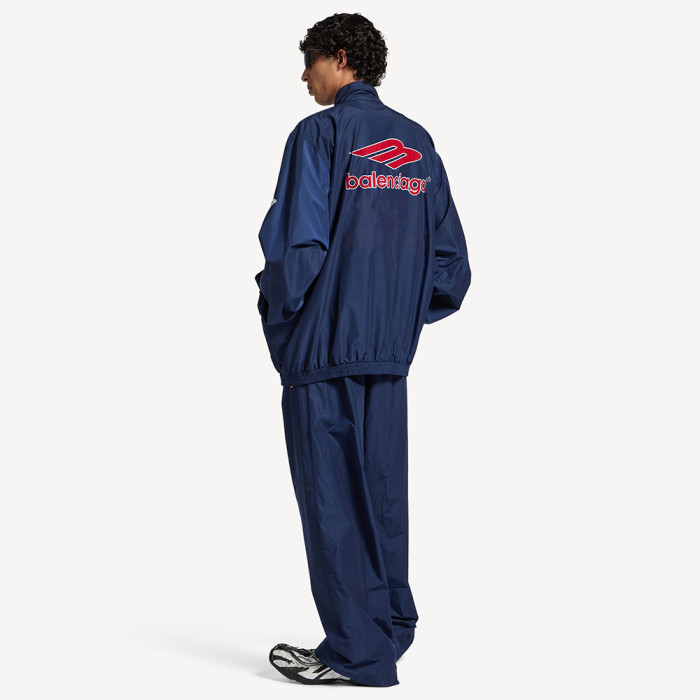 Balenciaga Men's 3b Football Tracksuit Jacket Football Baggy Sweatpants in Black #381569