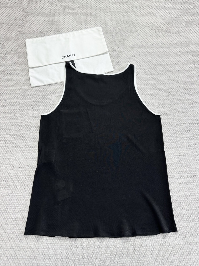 CHANEL Top Silk Pants Silk canvas #381260
