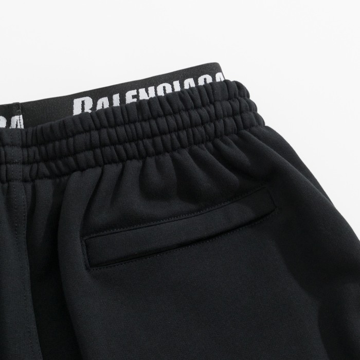 Balenciaga Double Waist Double Hook Embroidered Sweatpants #291423