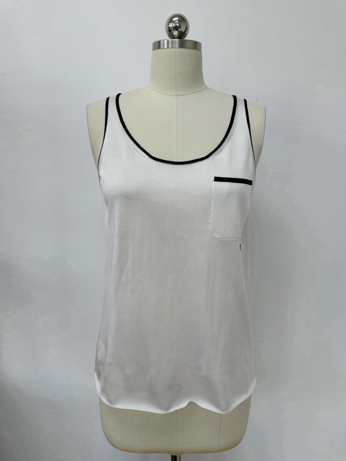 CHANEL Top Silk Pants Silk canvas #381260