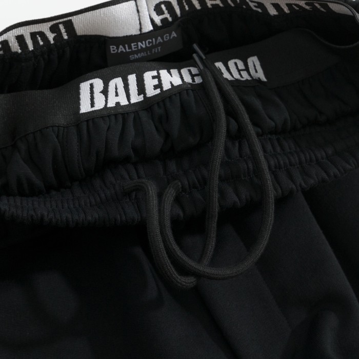 Balenciaga Double Waist Double Hook Embroidered Sweatpants #291423