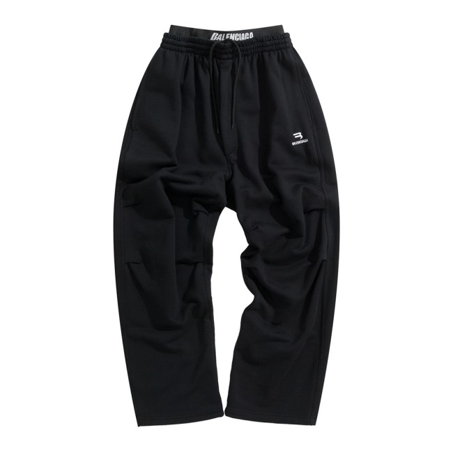 Balenciaga Double Waist Double Hook Embroidered Sweatpants #291423