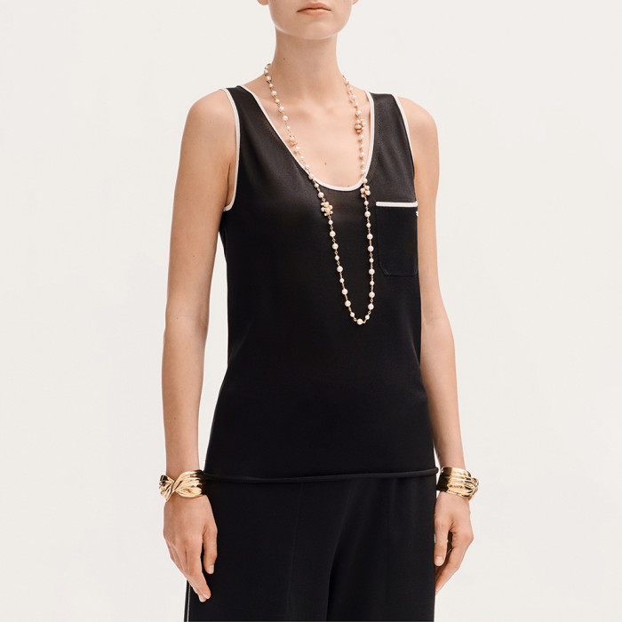 CHANEL Top Silk Pants Silk canvas #381260
