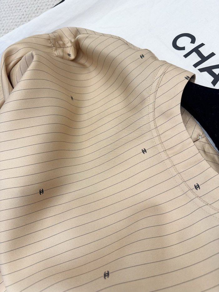 Chanel Champagne Silk Shirt #381585