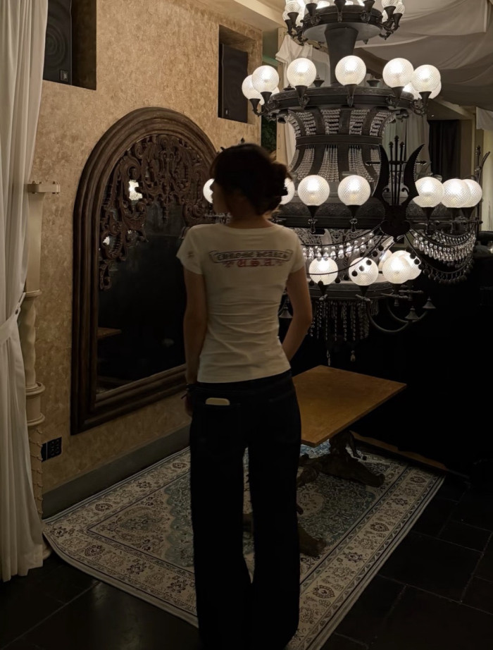 Chrome Hearts V-neck Cotton Short Sleeves #381614