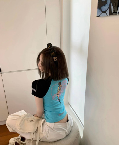 Chrome Hearts Deadly Doll Color Block Short Sleeves #381613