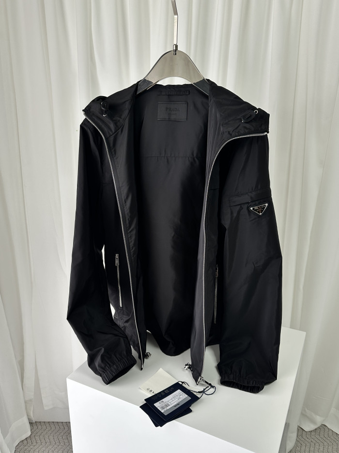 Prada Hooded Windbreaker Jacket #382087