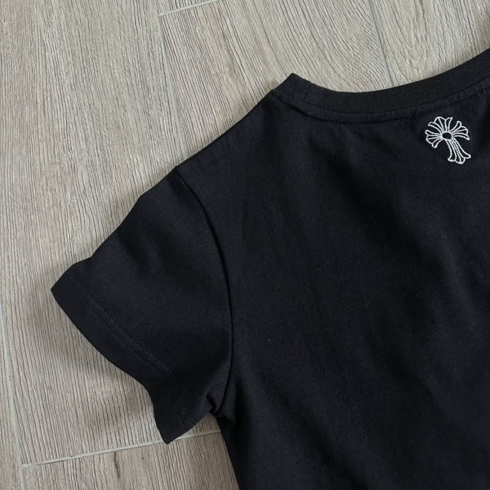 Chrome Hearts Short Knitted Cotton T-shirt #382228