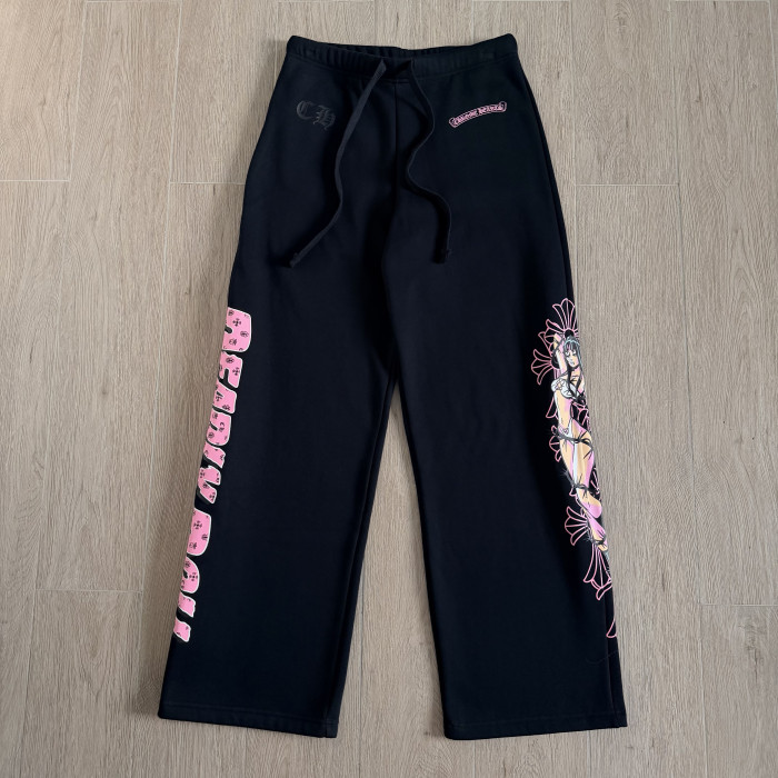Chrome Hearts Thorn Beauty Zipper Hooded Sweatshirt Trousers Suit #335243