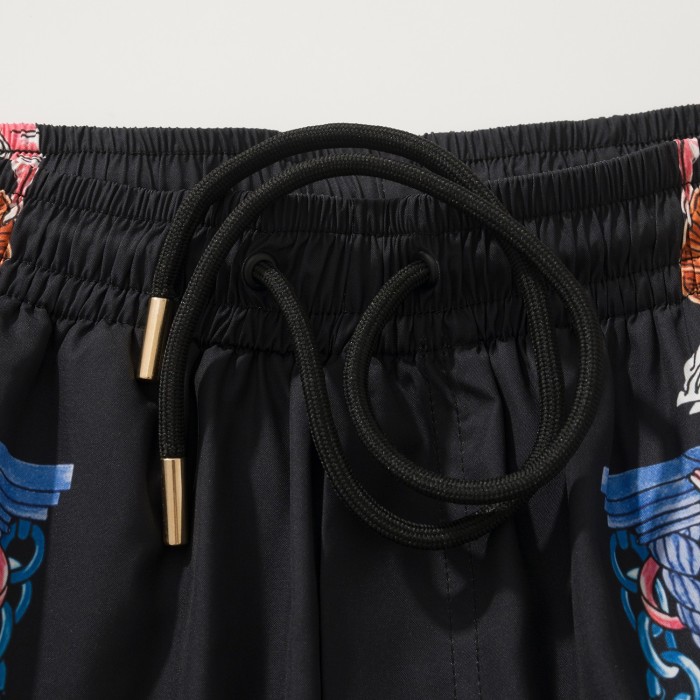 VERSACE Coral Theatre Silk Shorts #382220