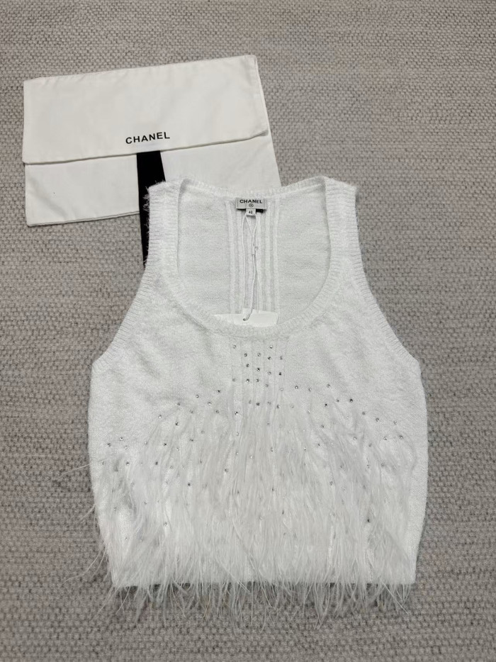 Chanel Top-quality Version Feather Vest #316257