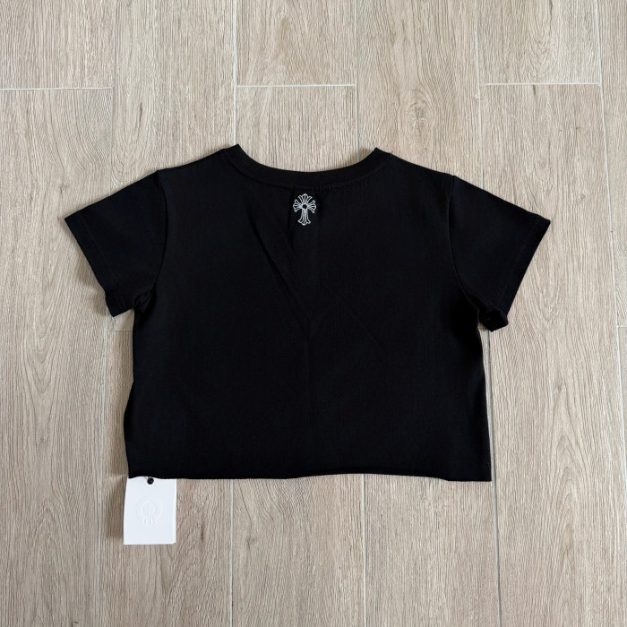 Chrome Hearts Short Knitted Cotton T-shirt #382228