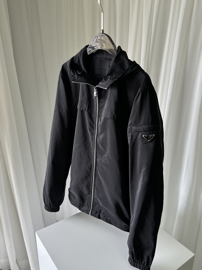 Prada Hooded Windbreaker Jacket #382087
